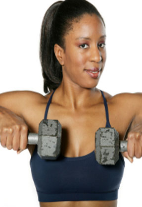 KrafttrainingFrau287; Bildquelle: istockphoto, Lise Gagne