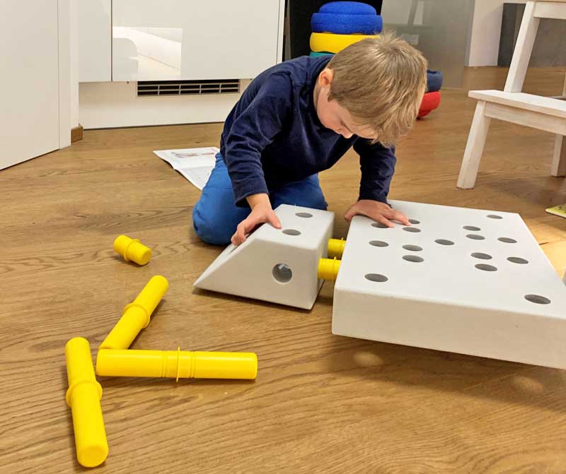 Modu: ideal auch schon für kleine Baumeister © Heike Wallner