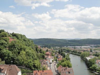 Ausblick von der Stiftskirche in Tübingen; © women30plus/Heike Wallner