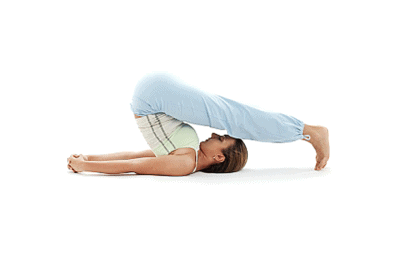 Die Yogaposition "Pflug"