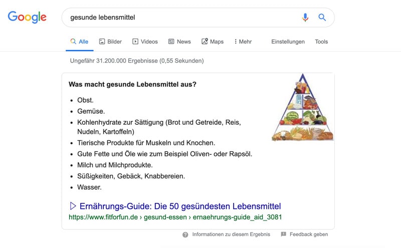 Suchergebnis Gesunde Ernährung