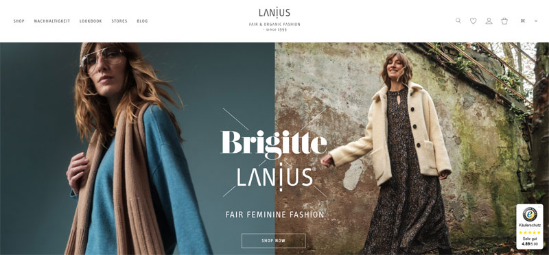 green fashion label LANIUS